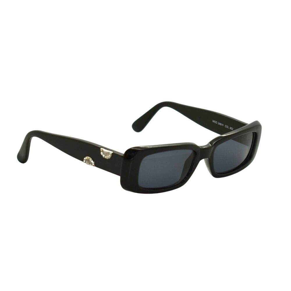 D0 Auth GIANNI VERSACE Vintage Medusa Black Gray Mod 249/H Col 852 Sunglasses